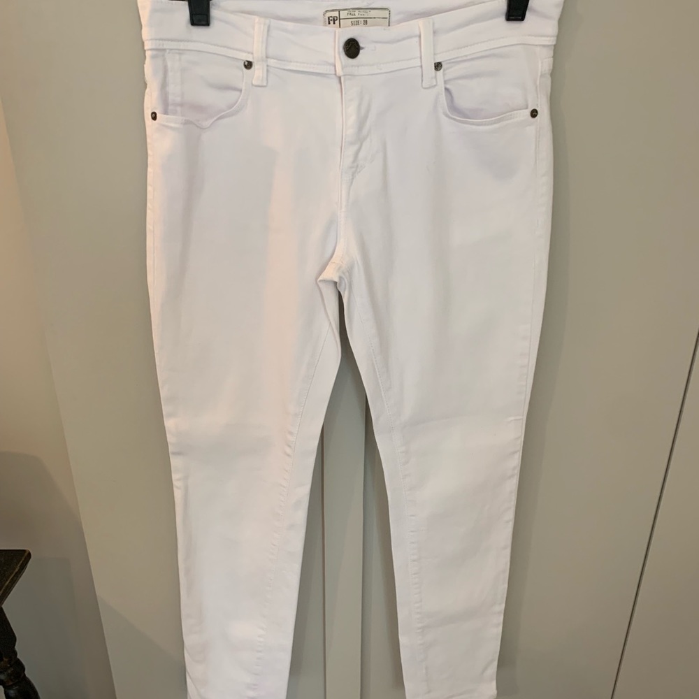 Free People white skinny jeans